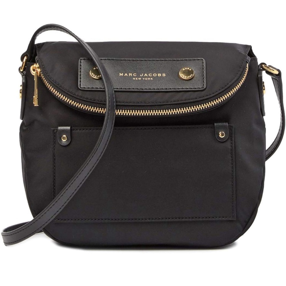 Marc Jacobs Preppy Nylon Mini Natasha Crossbody Bag Black EUC!!